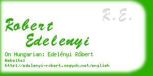 robert edelenyi business card